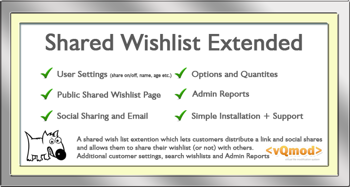 Shared Wishlist Extended