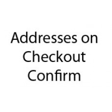 Addresses on Checkout Confirm