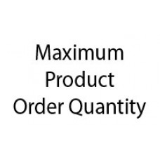 Maximum Product Order Quantity