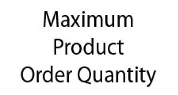 Maximum Product Order Quantity