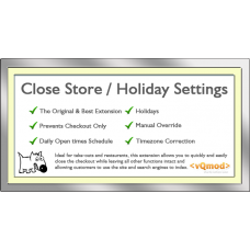 Close Store - Holiday Settings