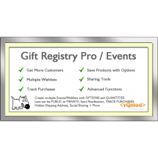 Gift Registry Pro - Mutliple Wishlists